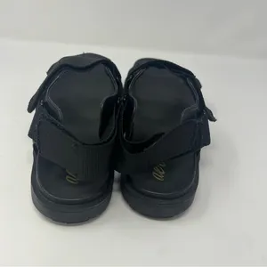 Aerie‎ Black Platform Chunky Strappy Sandals Womens Size 9 Hook Loop Casual thumbnail 3