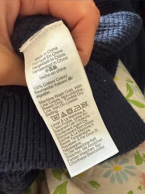 J. Crew 100% cotton Cable Knit Crewneck Sweater in Navy, medium thumbnail 3