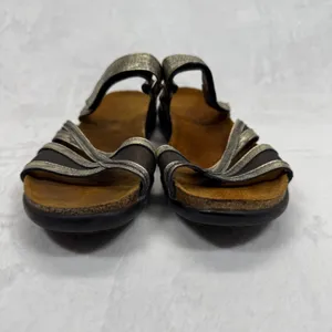 Naot Yarrow Sandals Metallic‎ Leather Comfort Adjustable Strap Size 40 thumbnail 4
