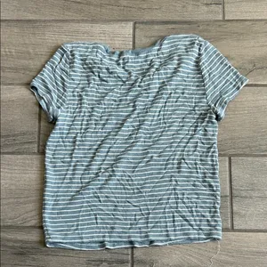 Garage Gray blue Striped Short Sleeve Tee thumbnail 4
