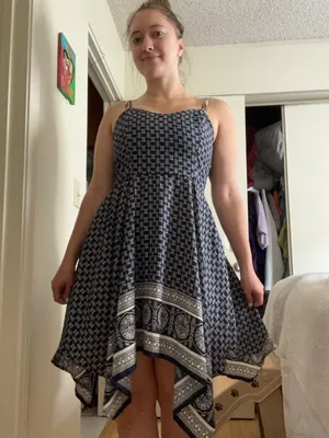 Greek Boutique Sundress Blue Size M thumbnail 3