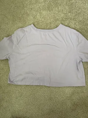 Purple Nike crop top, slightly tie-dyed thumbnail 2