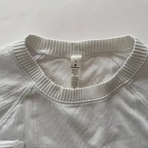 Lululemon Rest Less Pullover White Size 8 Long Sleeve Pullover Run Gym thumbnail 3