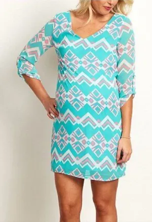 BLUSH Summer mint mini dress thumbnail 1