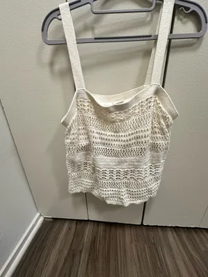 Abercrombie and Fitch crochet tank top thumbnail 3