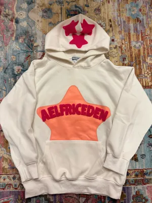Aelfric Eden Hoodie Pink Star Cream thumbnail 1