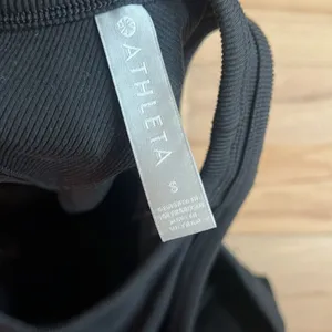 NWOT Athleta black ribbed bodysuit size small thumbnail 4