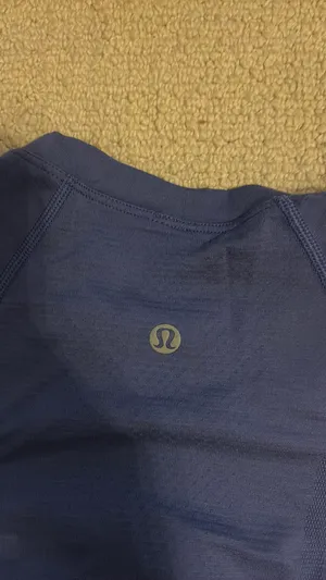 Blue Lululemon Swiftly Tech Short Sleeve thumbnail 3