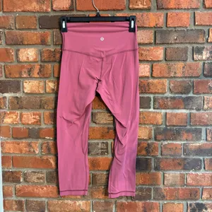 Lululemon womens Align high rise cropped leggings pink 4 thumbnail 3