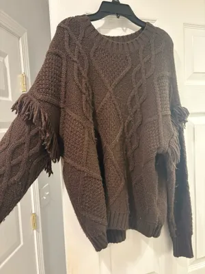 Fringe sweater Brown thumbnail 1