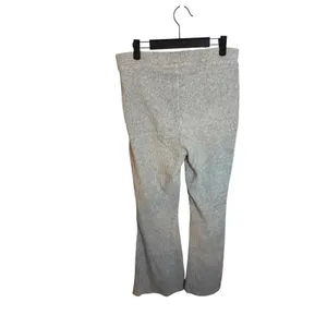 Aerie Gray Groove On Ribbed Velour Flare Sweatpants thumbnail 3