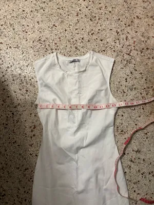 Zara white stretch dress thumbnail 5
