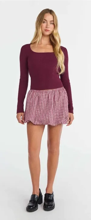 No Boundaries Bubble Hem Mini Skirt, size XS (0-2) thumbnail 1