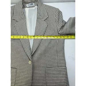 Vintage Women's Blazer New Attitude Div Of Russ Togs Herringbone Size 14 thumbnail 5