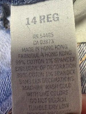 Vintage Y2K American Eagle Low Rise Bermuda Denim Jean Shorts Womens 14 Distress thumbnail 11