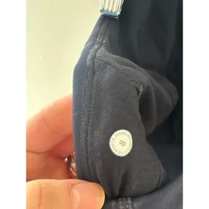 Lululemon Invigorate Training Bra Navy Blue Marble Print High Neck‎ Racerback 8 thumbnail 4