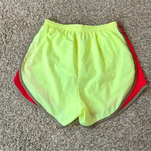 Nike Dri-Fit Tempo 3” High Rise Neon Yellow and Red Track Running Shorts Size XS thumbnail 7