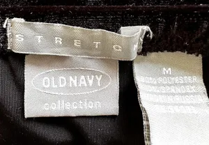 VTG Old Navy Velour A Line Midi Skirt Y2k Stretch Velvet Pull On Casual Medium thumbnail 2