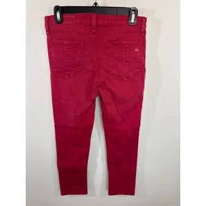 Rag & Bone High Rise Skinny Jeans Red‎ Size 28 Cropped Tencel Blend thumbnail 7