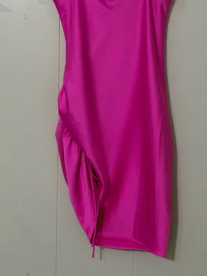 Hello Molly Mad About Me Satin Mini Dress Hot Pink Size S NWT thumbnail 8
