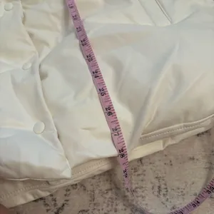 Avec Les Filles x With The Girls Faux Leather Puffer Jacket Size Large White thumbnail 5