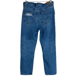 American Eagle Strigid Mom Distressed Ripped Jeans Medium Wash Size 4 X-Short thumbnail 5