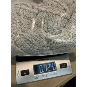 POL Textured Knit Sweater Womens M Gray Lightweight Drop Shoulder Exposed Hem thumbnail 7