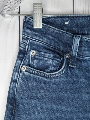 Splendid Flare Mid-Rise Trouser Y2K Boho Retro Dark Wash Jeans thumbnail 5