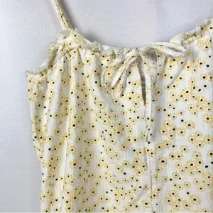 Urban Outfitters UO White‎ Sunflower Printed Romper S thumbnail 6
