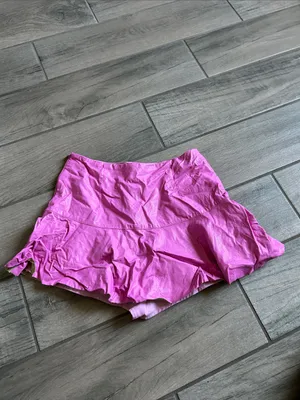 Cotton Candy Bright Pink Ruffle Skort thumbnail 4