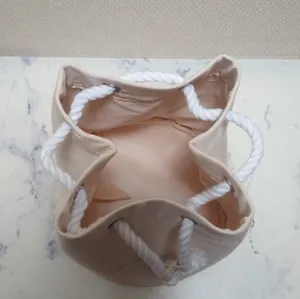 Dior Cream Drawstring Bucket Trousse Pouch Cosmetic Bag thumbnail 5