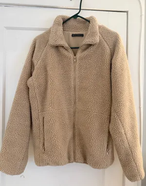 Brandy Melville Sherpa Zip-Up Jacket thumbnail 1