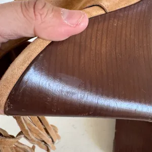 Chloé suede tan fringe tie wedges size 39 (their US‎ 8.5) thumbnail 13