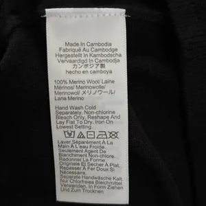 J. Crew 100% Merino Wool Belted Sweater Shell Black Sz L Classic Academia Casual thumbnail 6