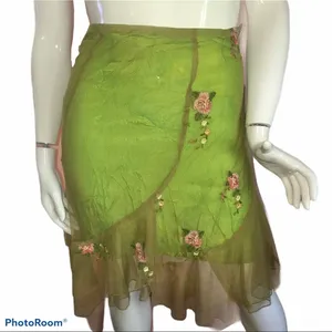 Daniel K embroidered lace overlay skirt thumbnail 1