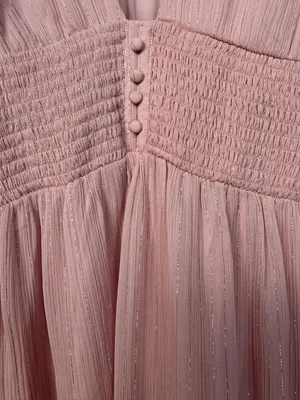 Lovers + Friends Arline Pink Metallic Mini Dress‎ Sz S thumbnail 7