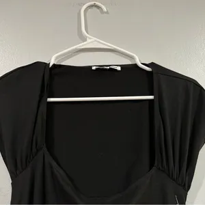 REFORMATION Harlyn Black Cut Out Short Sleeve Maxi Dress Small S NWOT thumbnail 4
