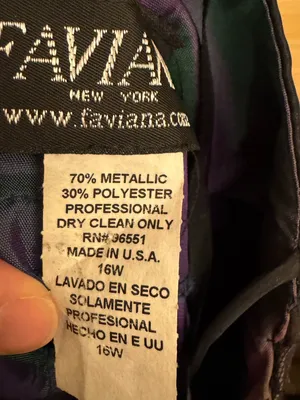 VNTG Faviana Large Iridescent Purple Green Strappy Prom Dress Whimsigoth Fairy thumbnail 11