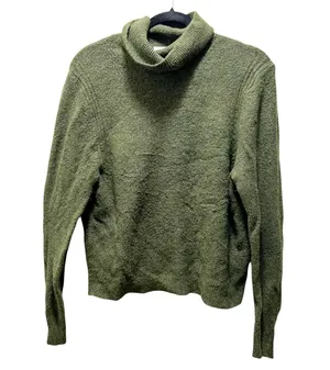 A New Day Olive Green Chunky Knit Turtlneck Sweater Size Medium thumbnail 1