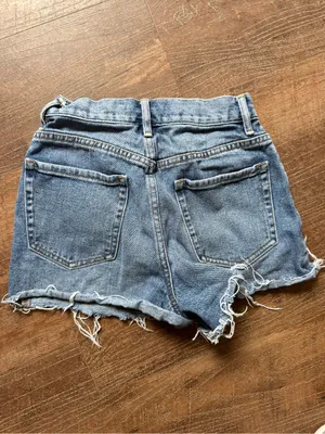 PacSun Ultra High Rise Distressed Denim Shorts Women’s Size 23 Y2K thumbnail 5