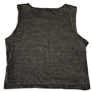 Madewell Black Striped Crossover‎ Tank 100% Cotton Medium Minimalist Casual EUC thumbnail 8