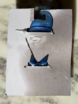 NWT Blue Star of David Hair Claw Clips Set Hanukkah Jewish Holiday Glitter thumbnail 3