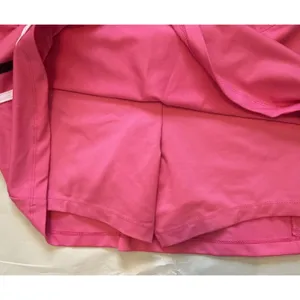 Fila Pink Tennis Skort Womens Medium Built-in Shorts Navy‎ White Side Stripes thumbnail 5