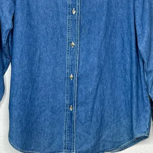 Vintage Quizz Again Denim Embroidered‎ Christmas Bear Shirt thumbnail 3