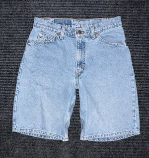Vintage 90s Levi’s 560 Loose Fit Orange Tab Relaxed Denim Shorts Sz 28 Jorts thumbnail 1