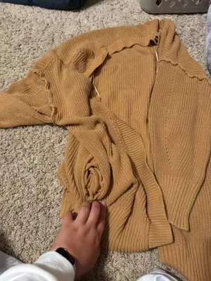 arizona cardigan mustard color thumbnail 2