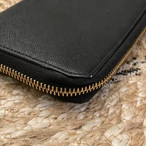 Kate Spade New York Black Leather‎ Zip Around Wristlet Wallet thumbnail 6