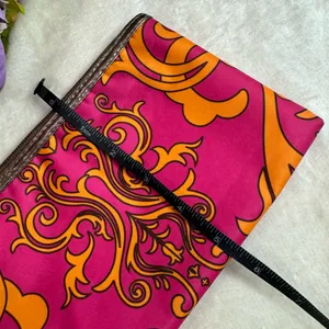 Boutique Vibrant Pink and Orange Retro Printed Bag thumbnail 14