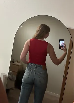 Princess Polly red crop top thumbnail 5