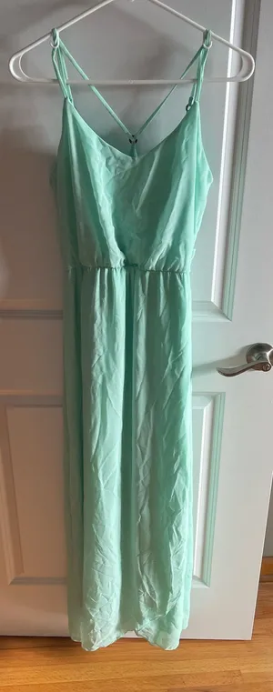 A. Byer mint green strappy sleeveless maxi dress thumbnail 1